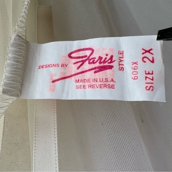 Vintage Ethereal Victorian Chiffon Bridal Wedding Peignoir Nightgown Robe Set 2X - Picture 13 of 17